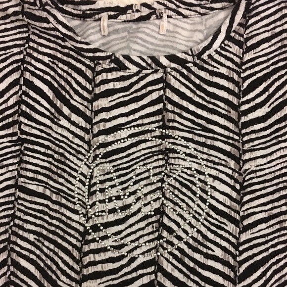 MIchael Kors | Zebra print top | has bling!! - Picture 3 of 8